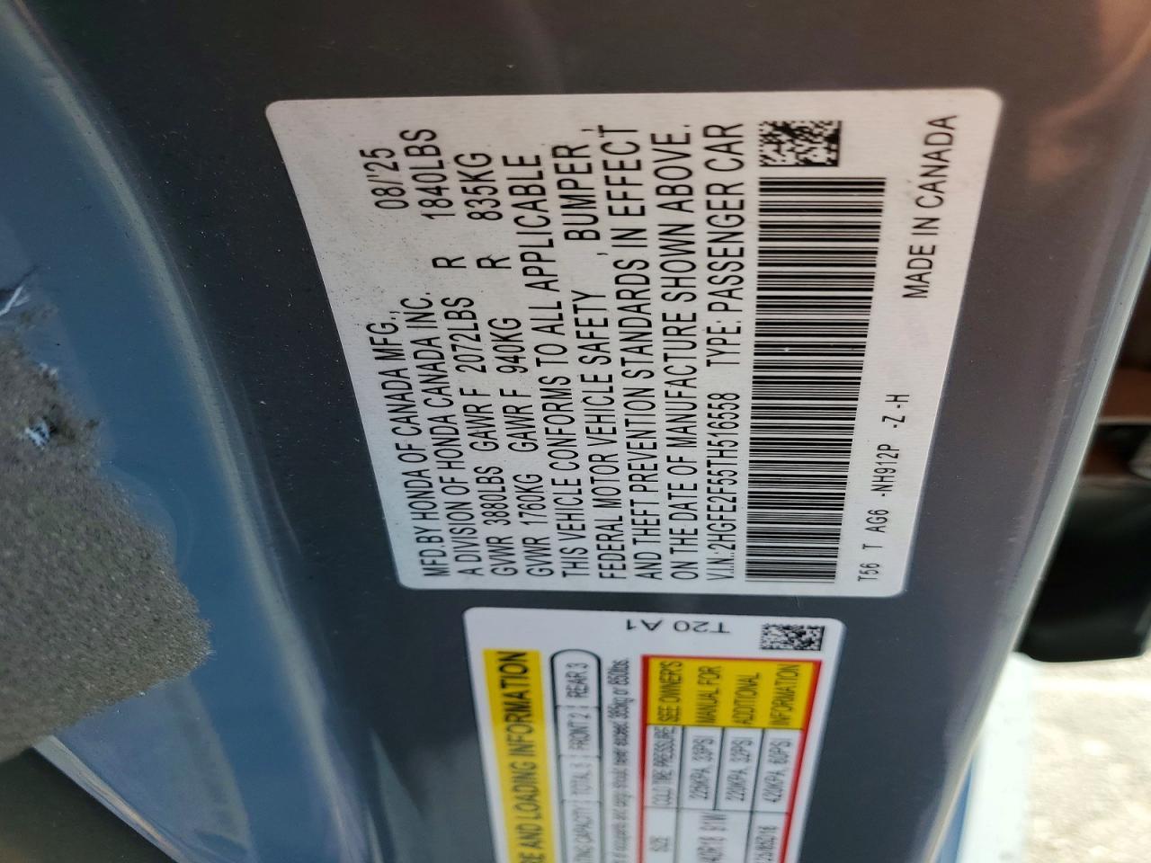 2026 HONDA CIVIC
