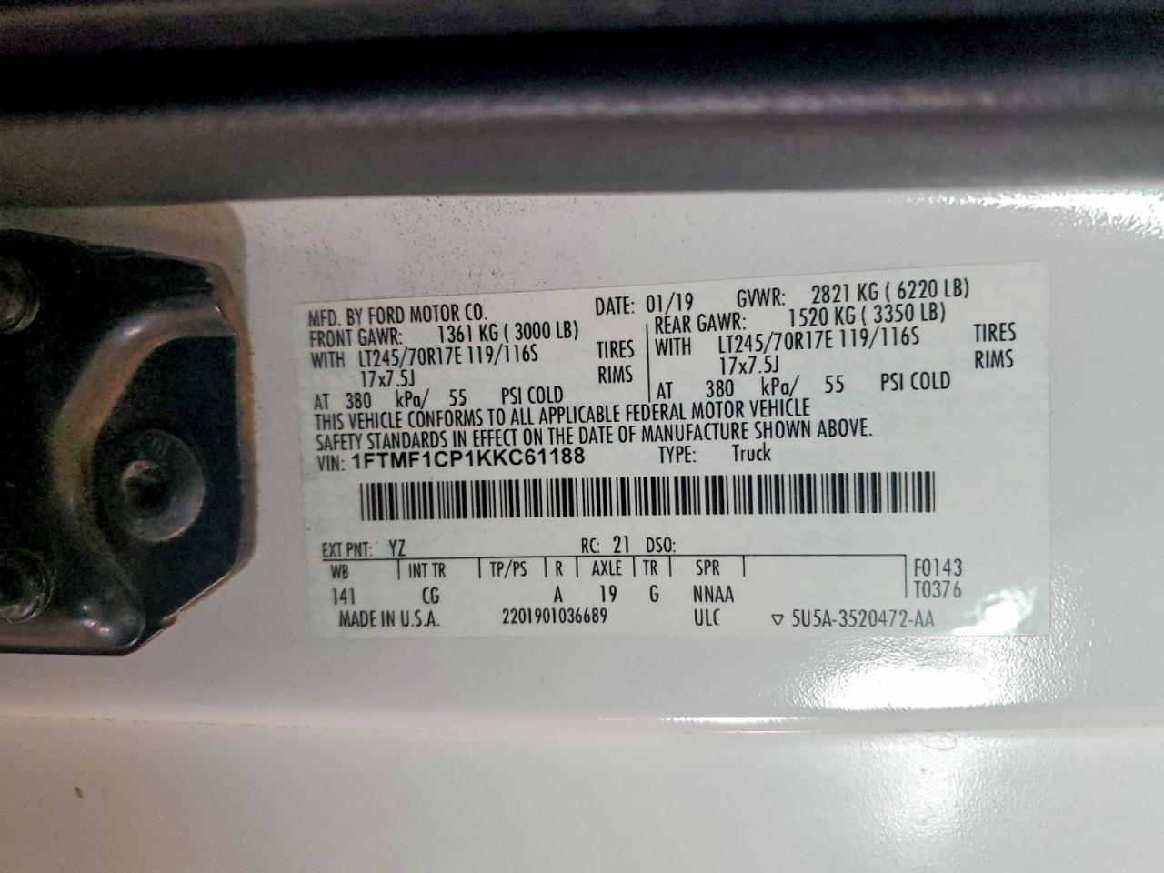 2019 FORD F-150 Lightning