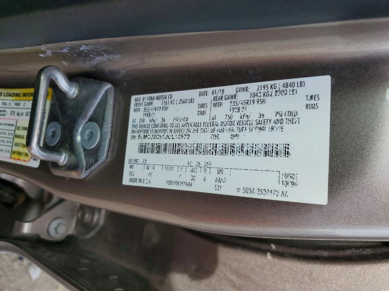 2018 LINCOLN MKC
