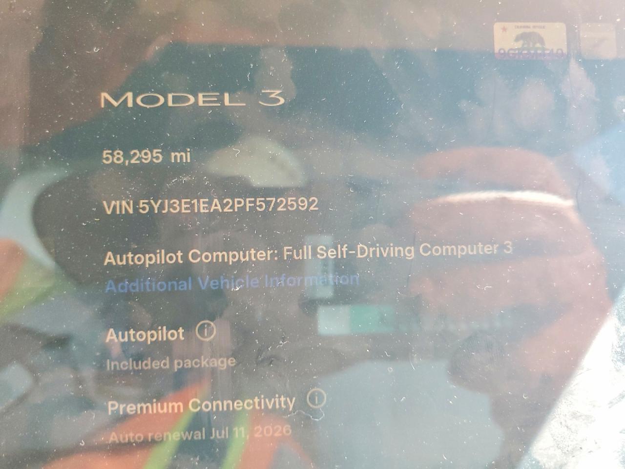 2023 TESLA MODEL 3