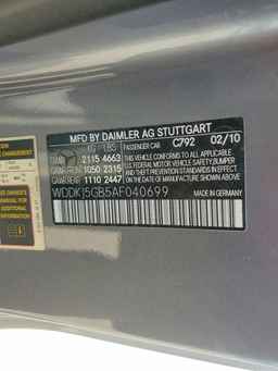 2010 MERCEDES-BENZ E-Class