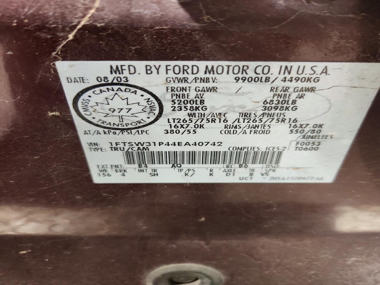 2004 FORD F-350