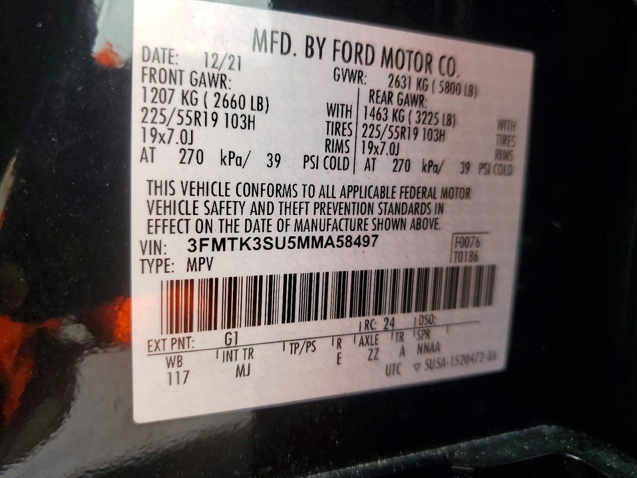 2021 FORD Mustang Mach-E