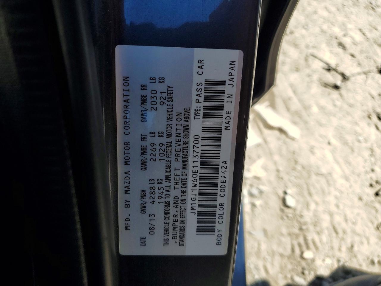 2014 MAZDA 6