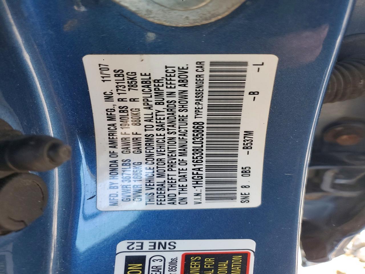 2008 HONDA CIVIC