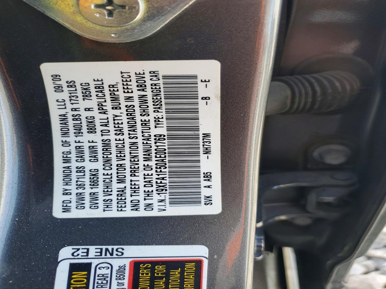 2010 HONDA CIVIC