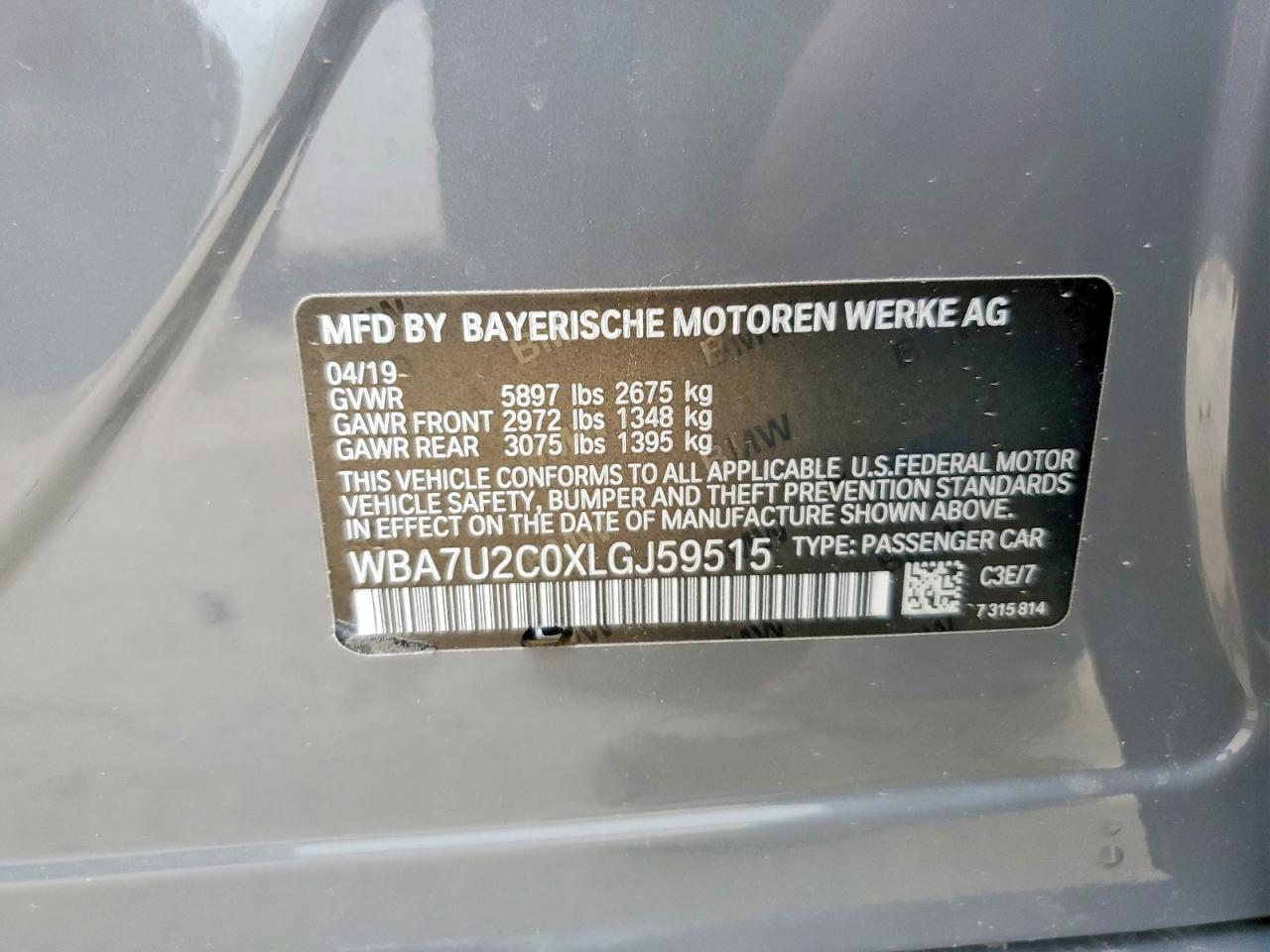 2020 BMW 7 series
