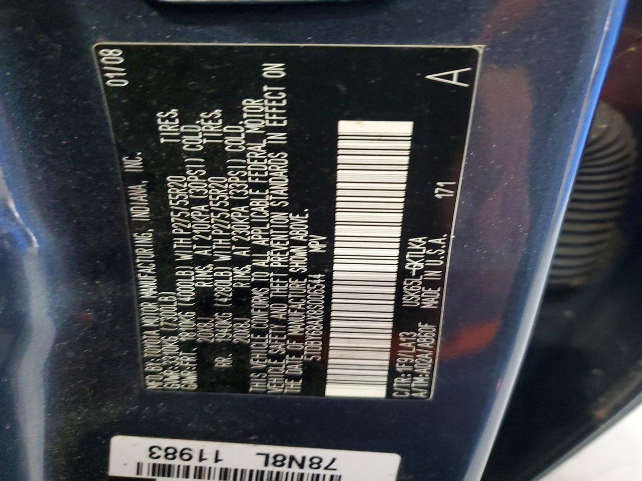 2008 TOYOTA Sequoia