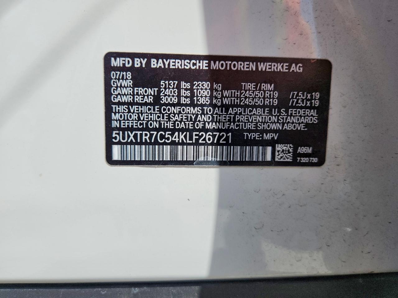 2019 BMW X3