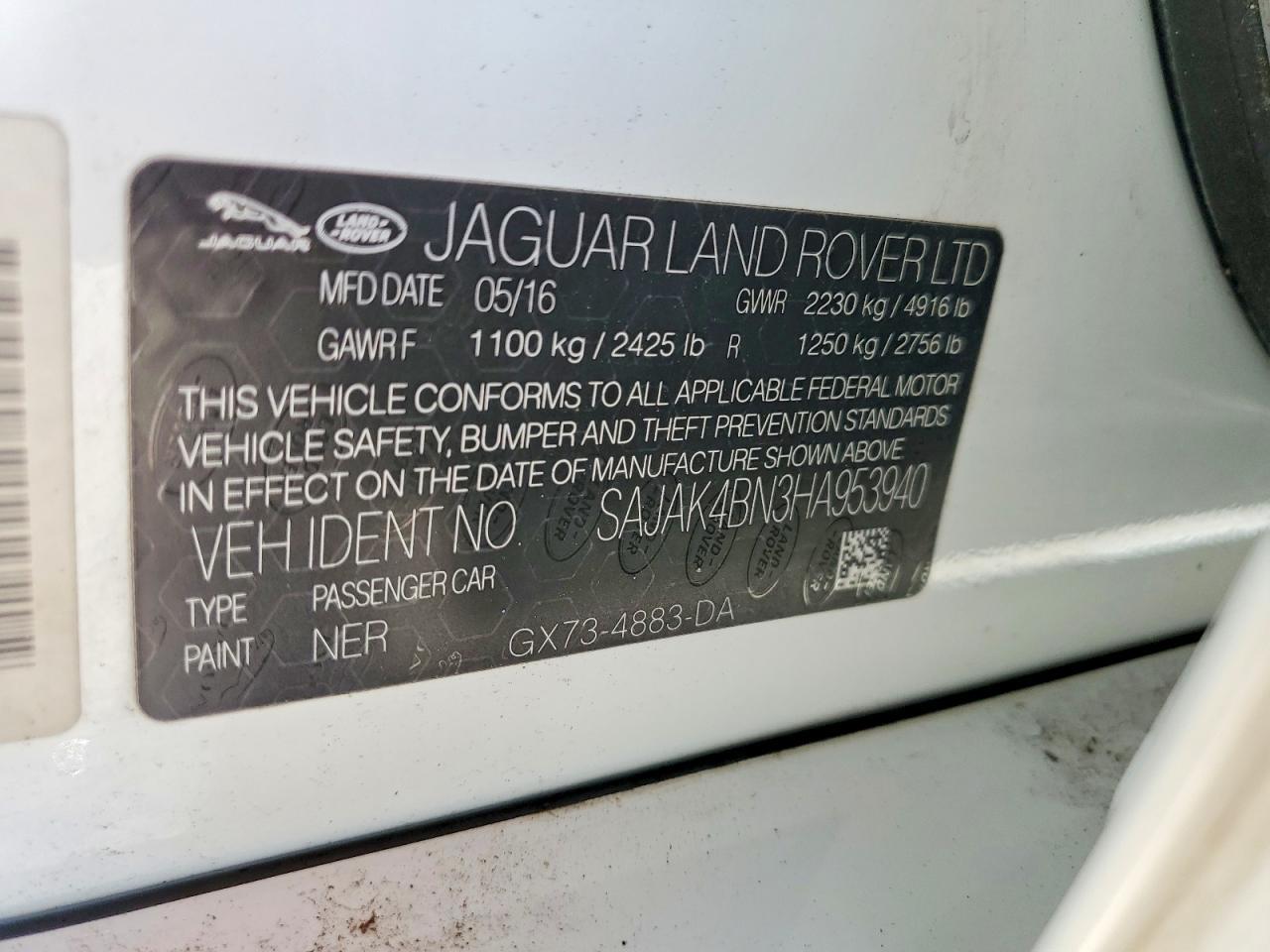 2017 JAGUAR XE