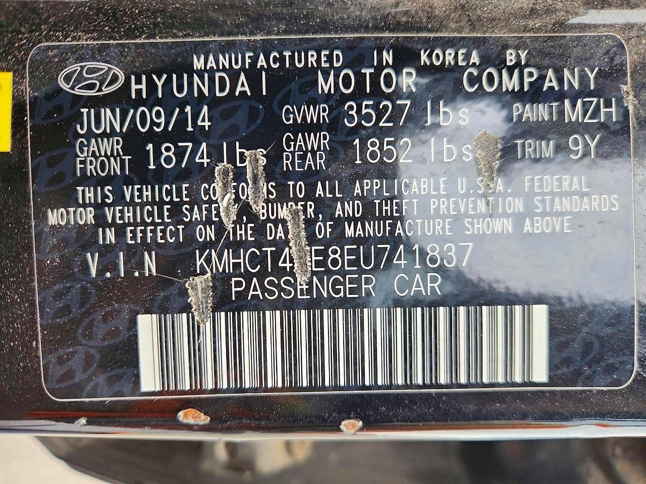 2014 HYUNDAI ACCENT