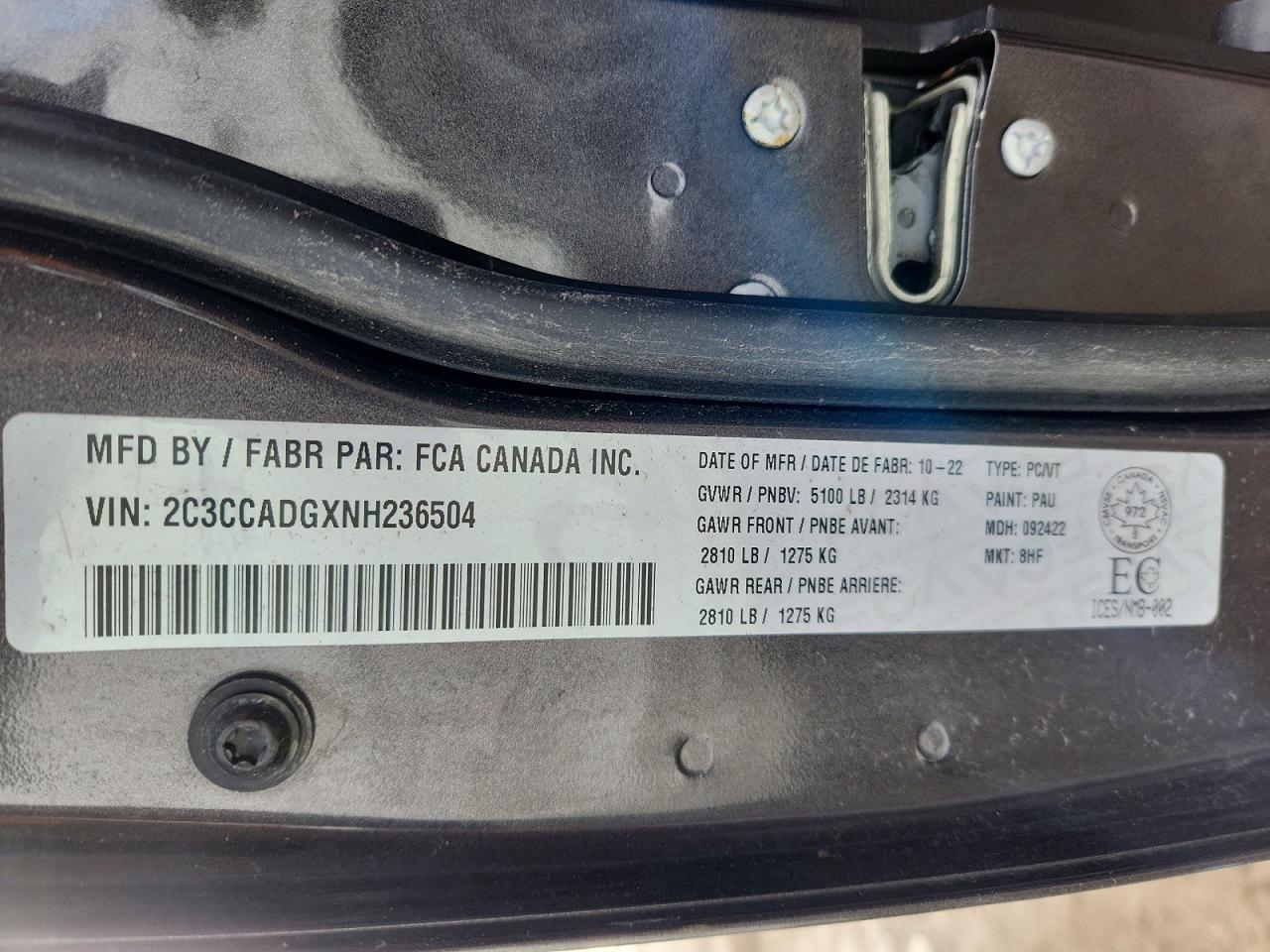 2022 CHRYSLER 300