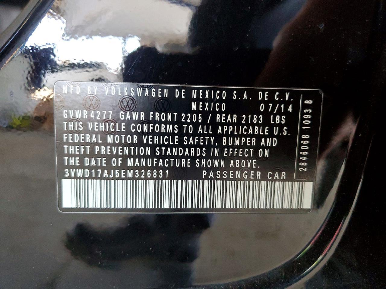 2014 VOLKSWAGEN JETTA