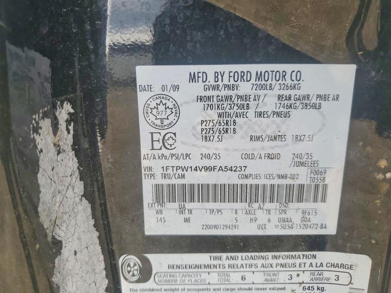 2009 FORD F-150 Lightning