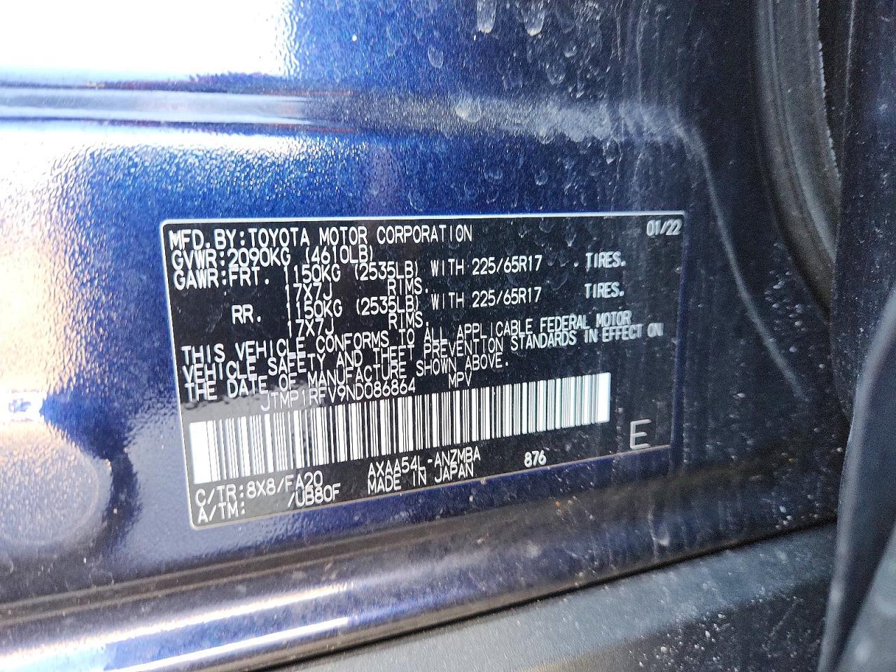 2022 TOYOTA RAV4