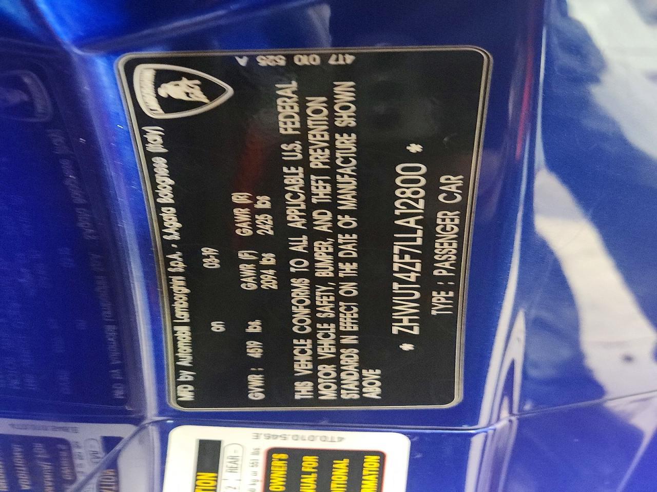 2020 Lamborghini Huracan