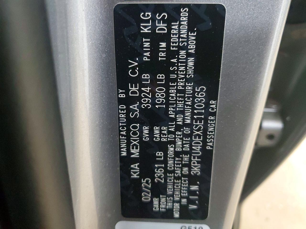 2025 KIA K4