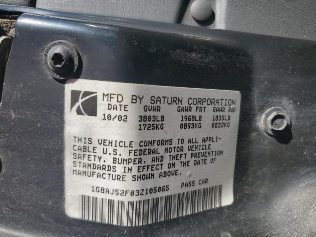 2003 SATURN Ion