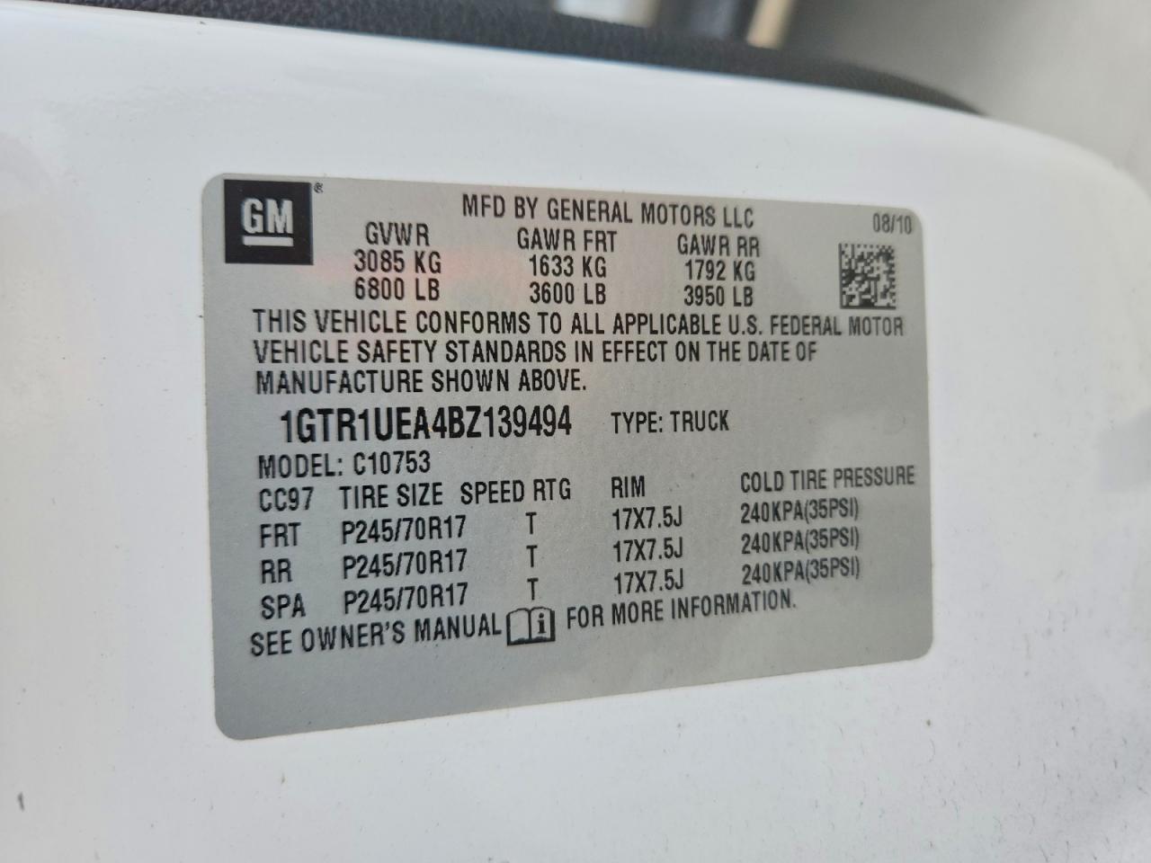 2011 GMC Sierra