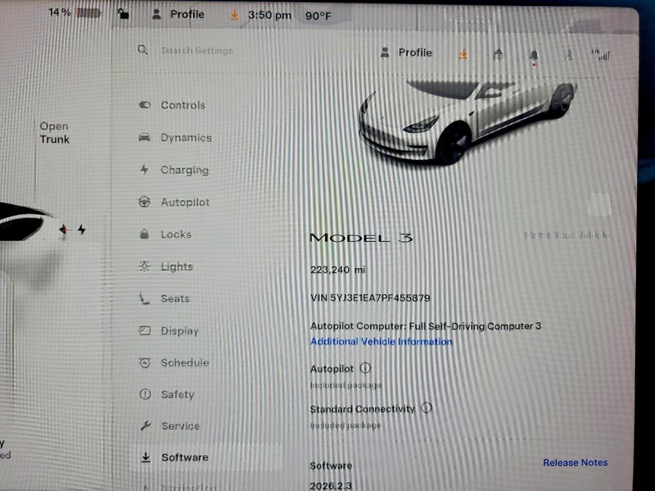 2023 TESLA MODEL 3