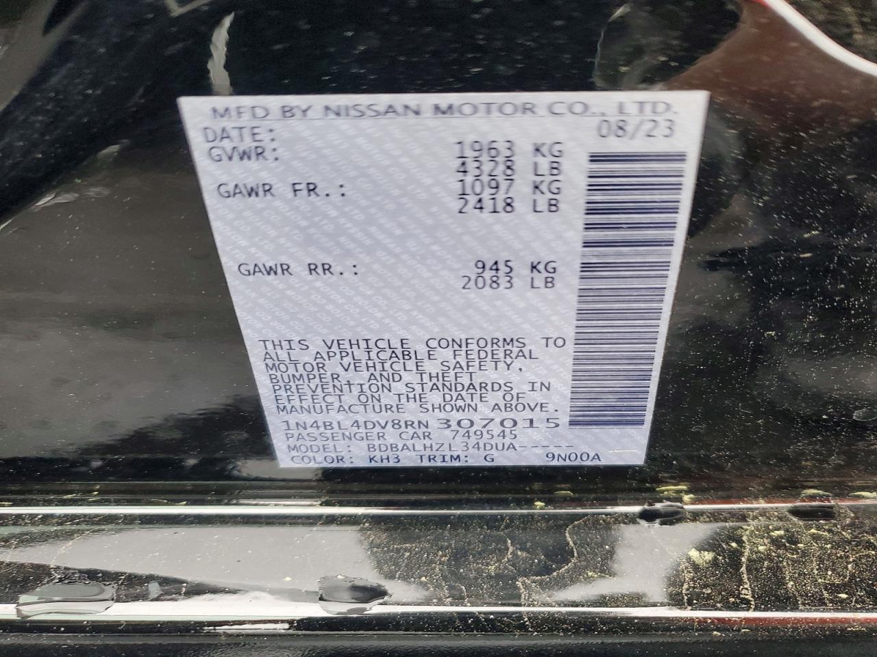 2024 NISSAN ALTIMA