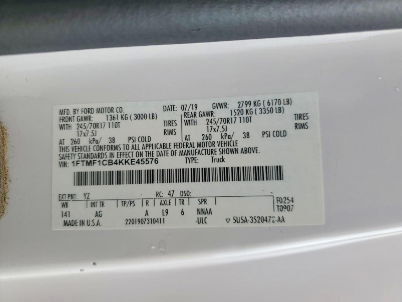 2019 FORD F-150 Lightning