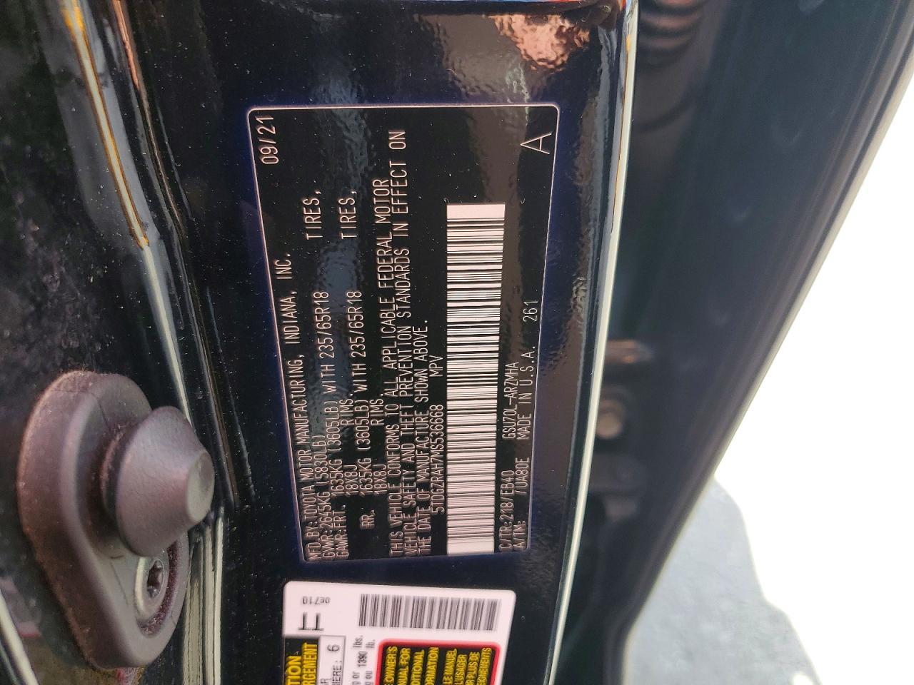 2021 TOYOTA HIGHLANDER
