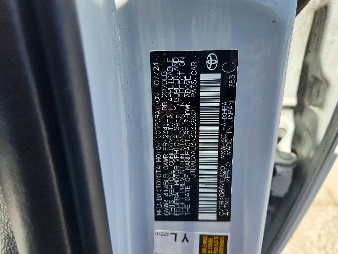 2024 TOYOTA PRIUS