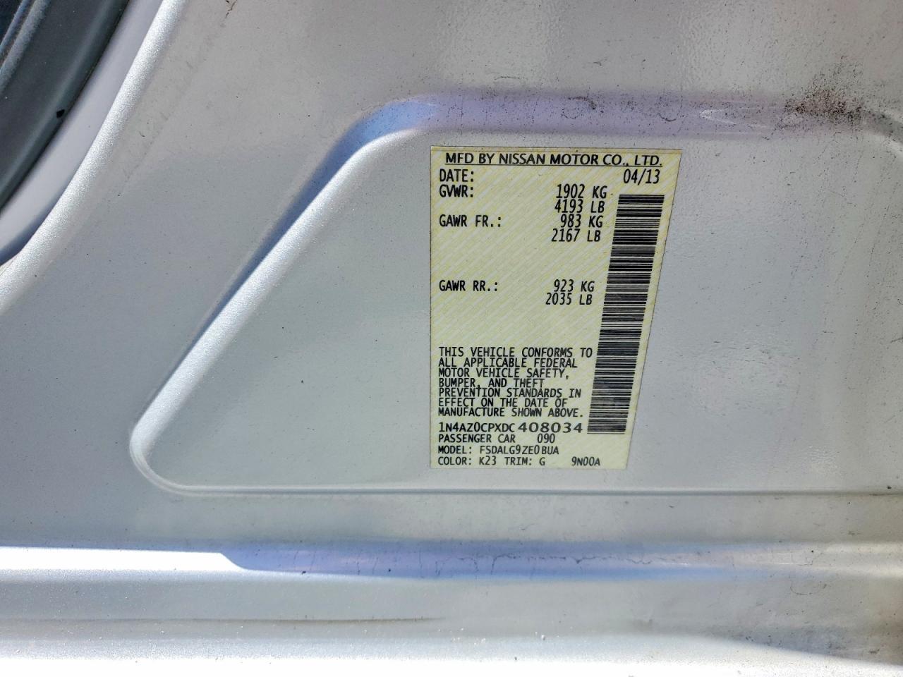 2013 NISSAN LEAF