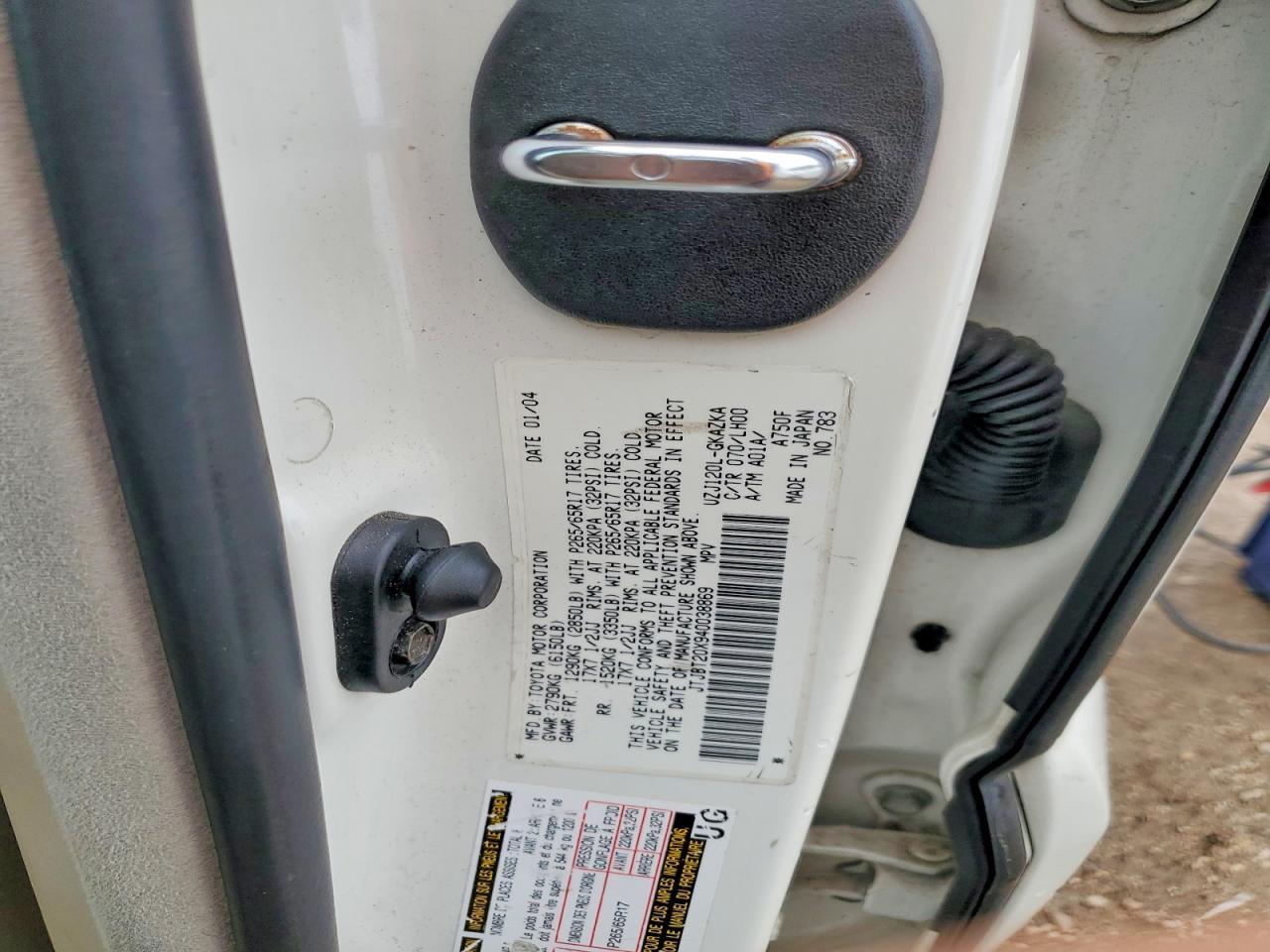 2004 LEXUS Gx 470