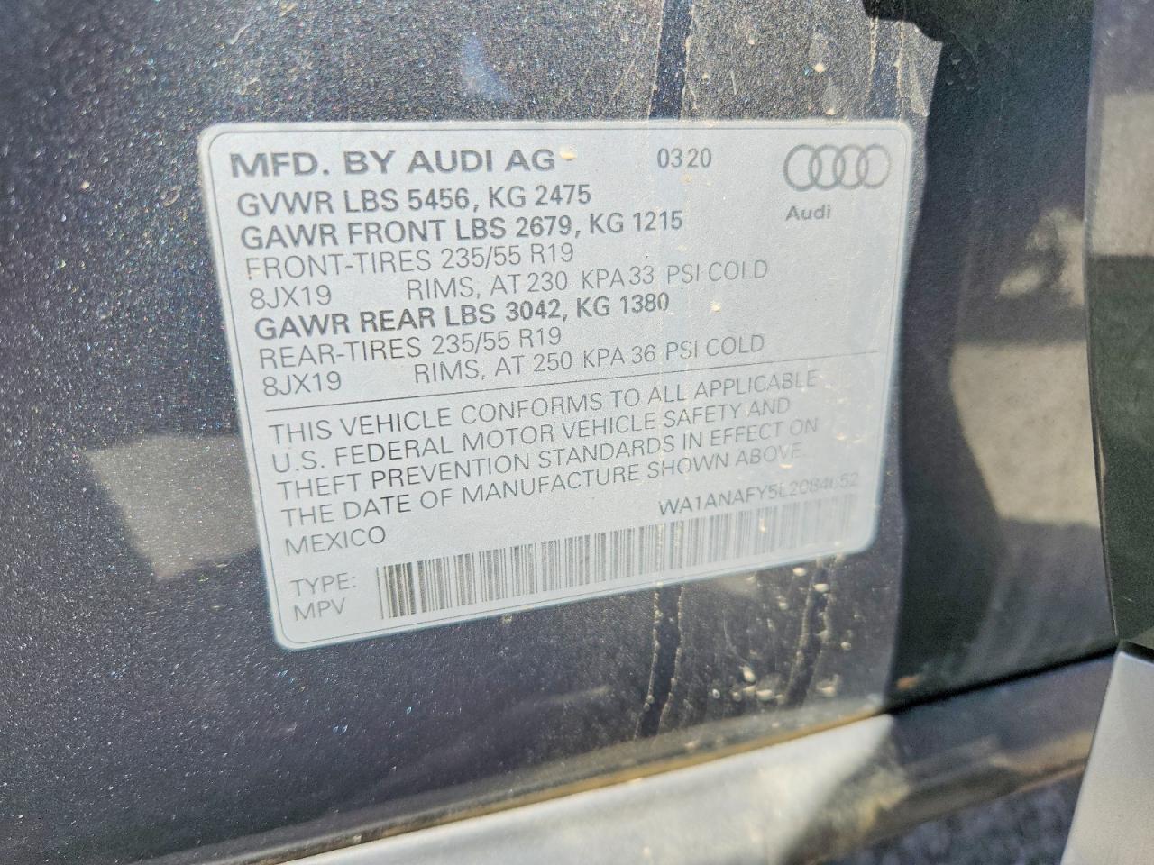 2020 AUDI Q5