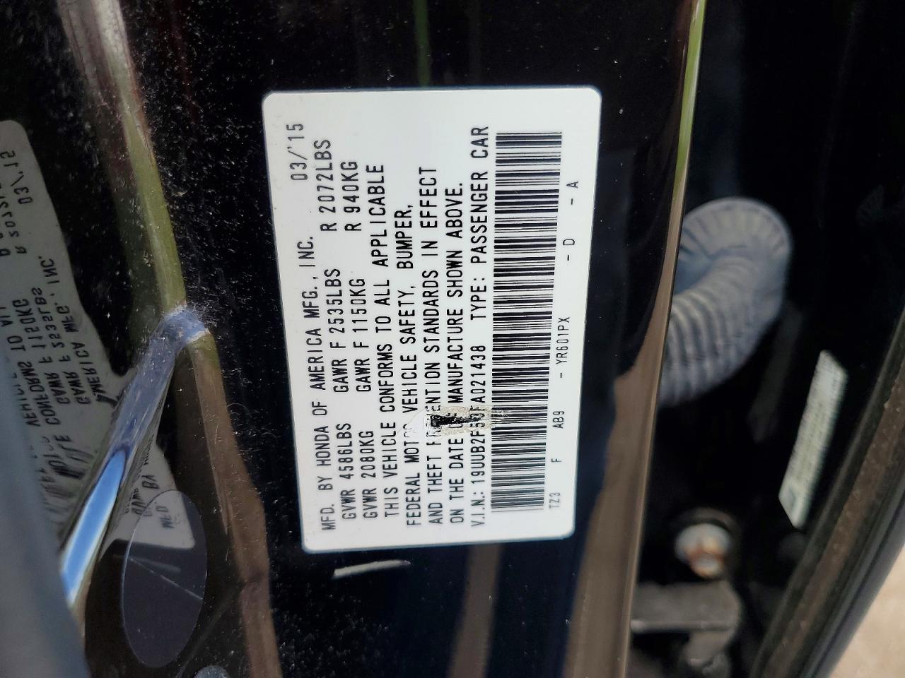 2015 ACURA TLX