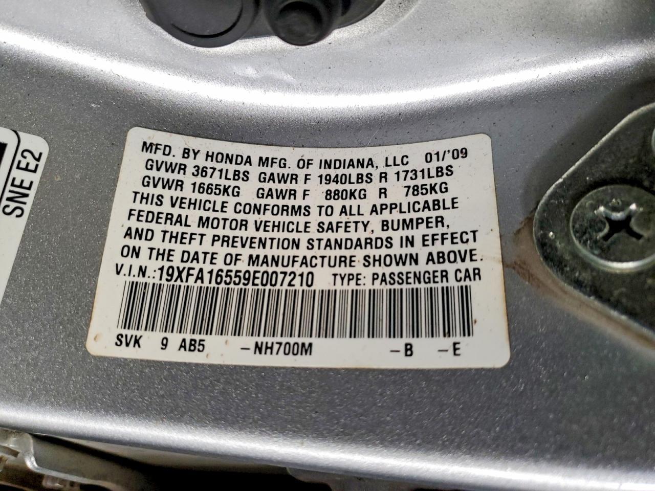 2009 HONDA CIVIC