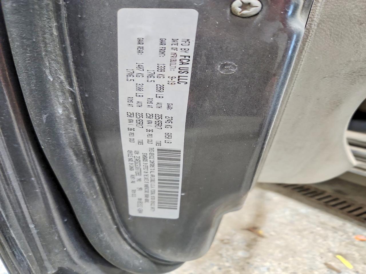 2019 DODGE GRAND CARAVAN