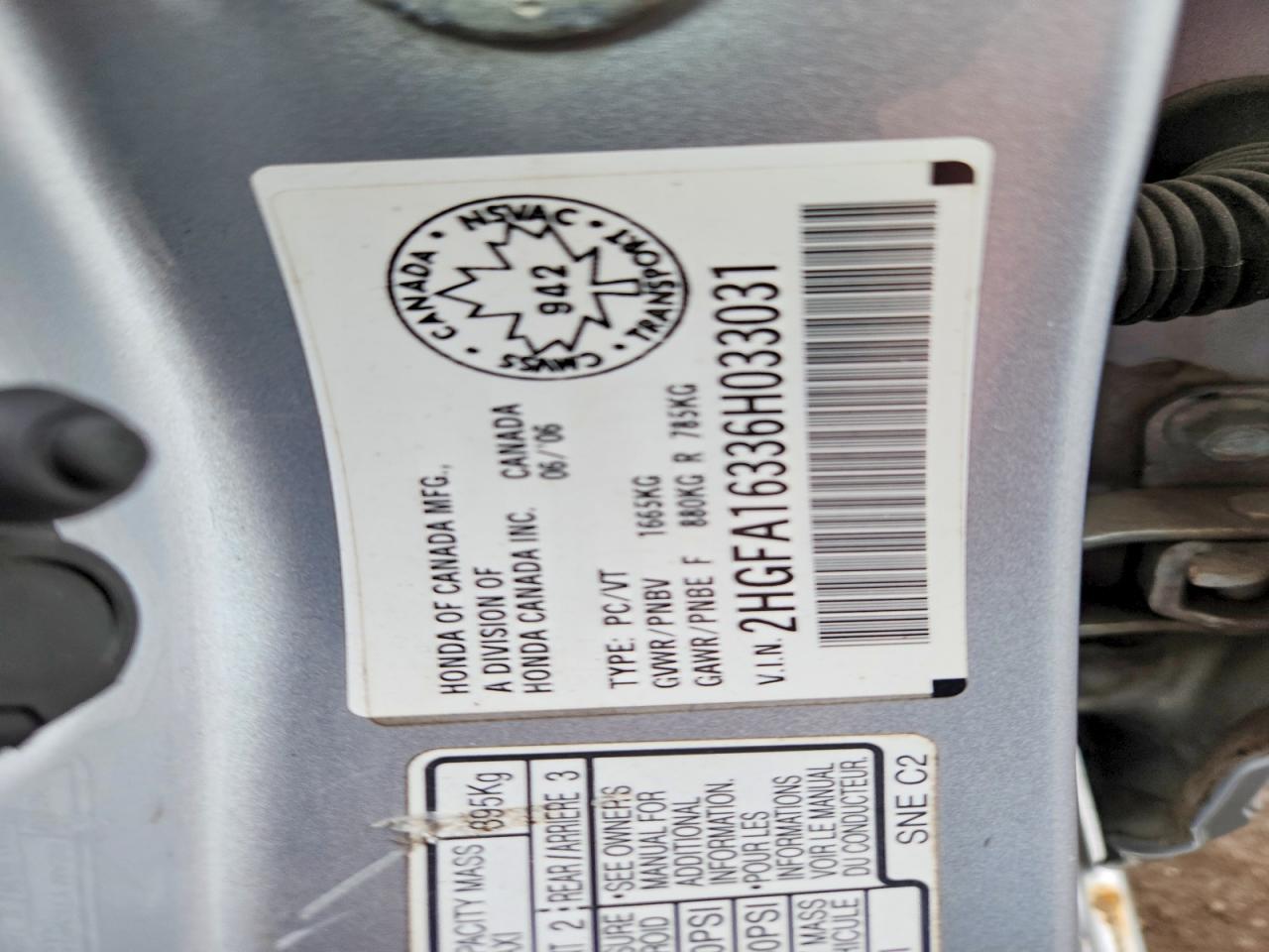 2006 HONDA CIVIC