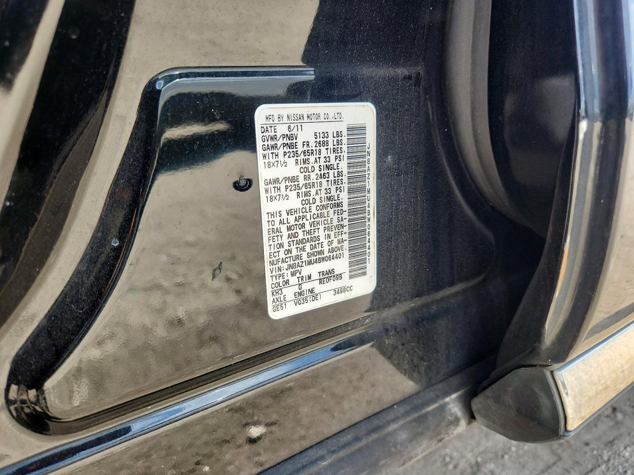 2011 NISSAN MURANO