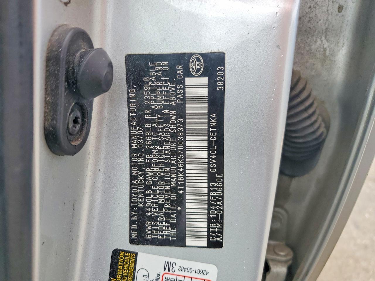 2007 TOYOTA CAMRY