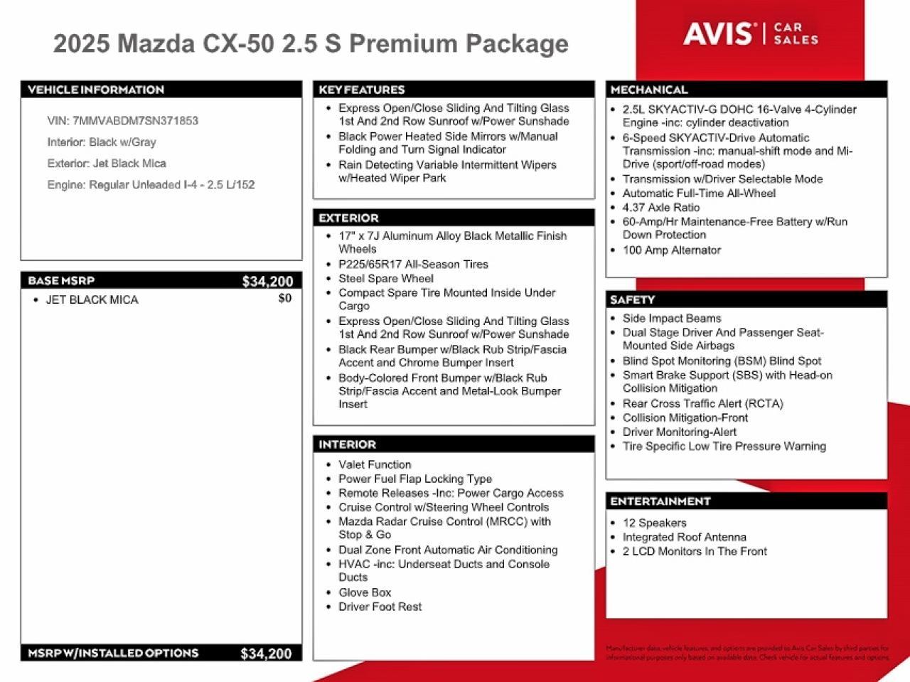 2025 MAZDA CX-50