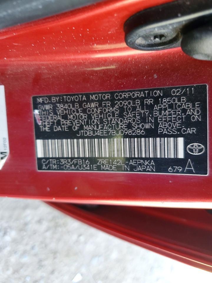 2011 TOYOTA COROLLA