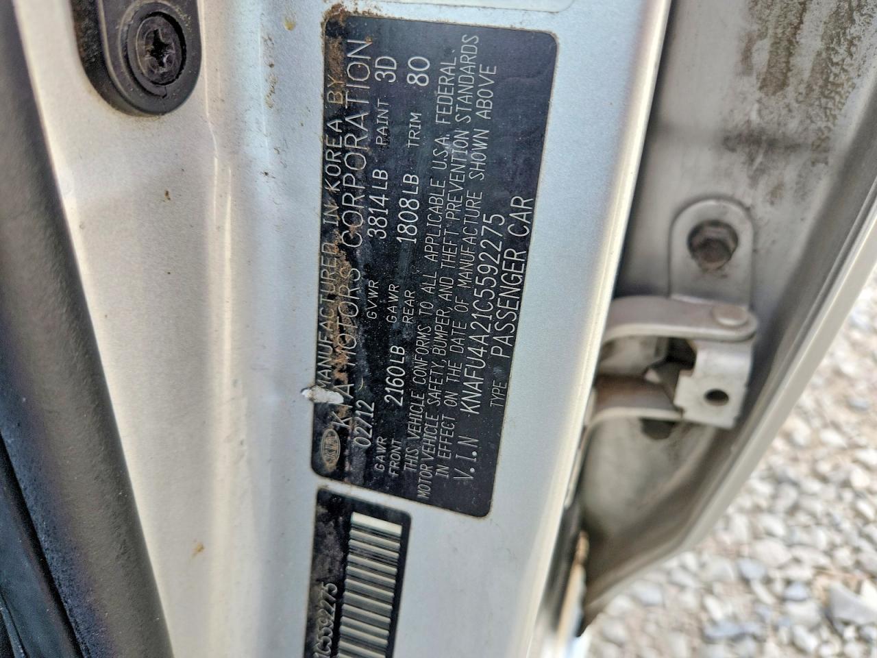 2012 KIA FORTE