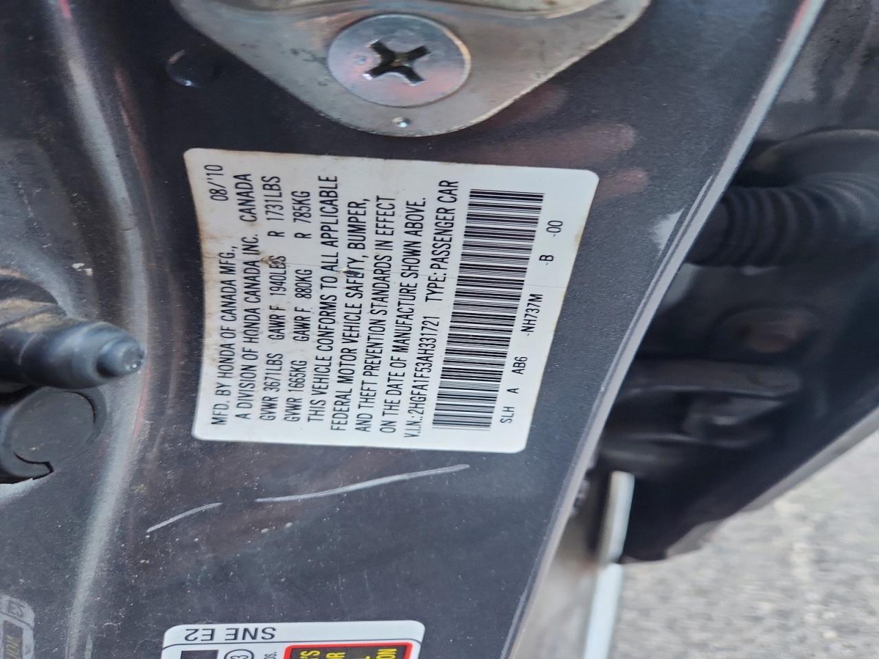 2010 HONDA CIVIC