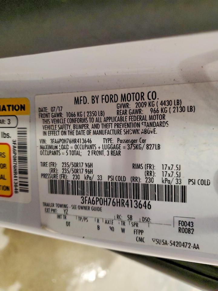 2017 FORD FUSION
