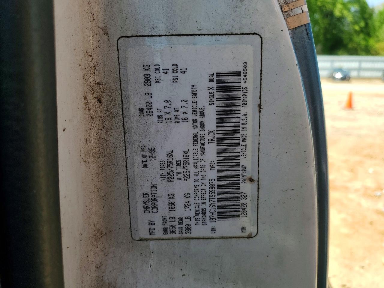 1996 DODGE RAM 1500