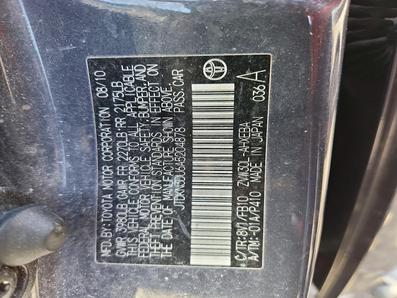 2010 TOYOTA PRIUS