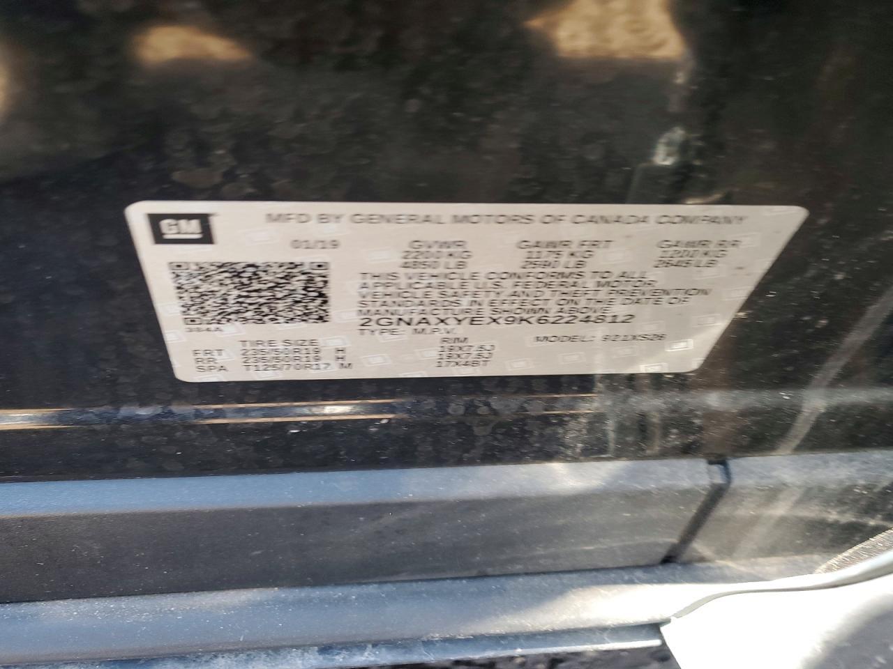 2019 CHEVROLET EQUINOX