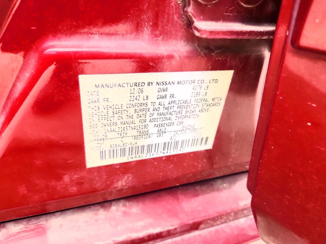2007 NISSAN ALTIMA