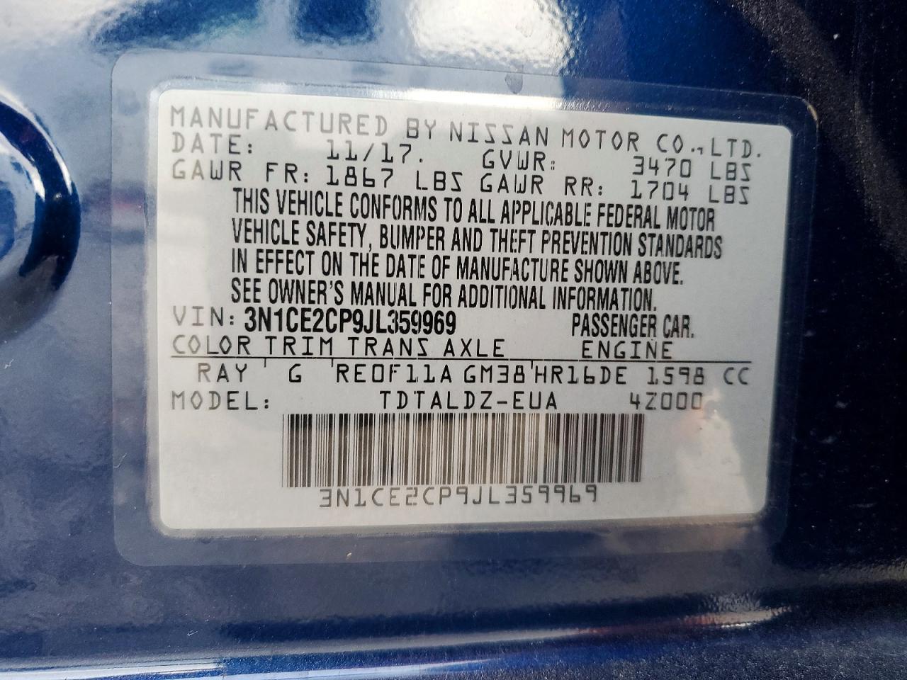 2018 NISSAN Versa Note