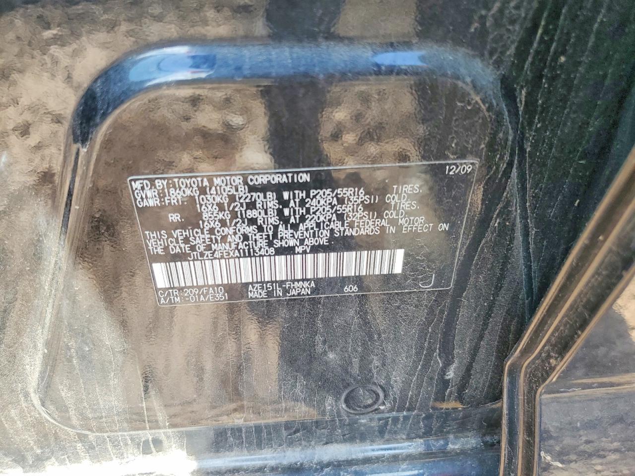 2010 TOYOTA SCION