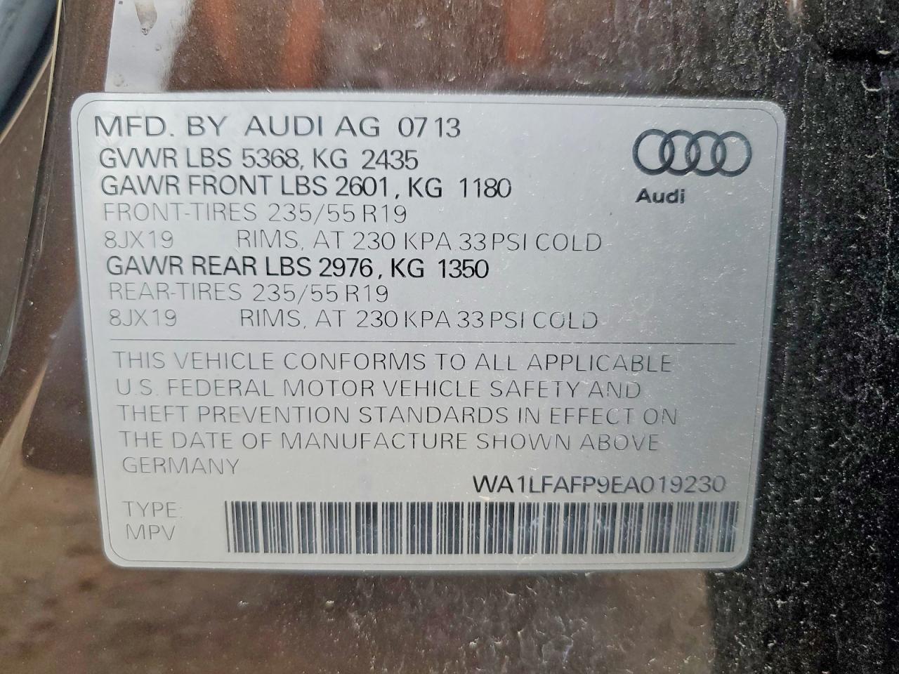 2014 AUDI Q5