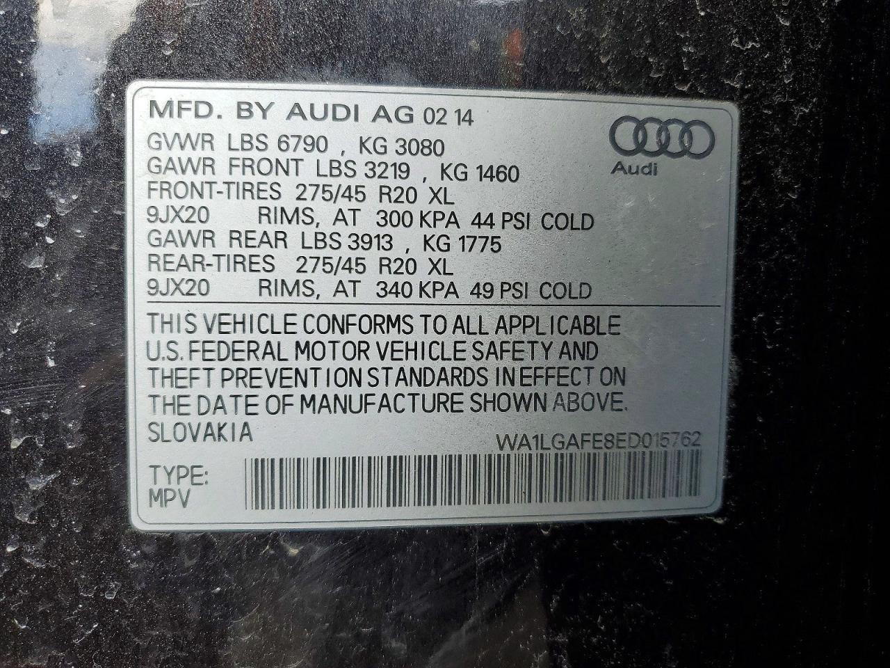 2014 AUDI Q7